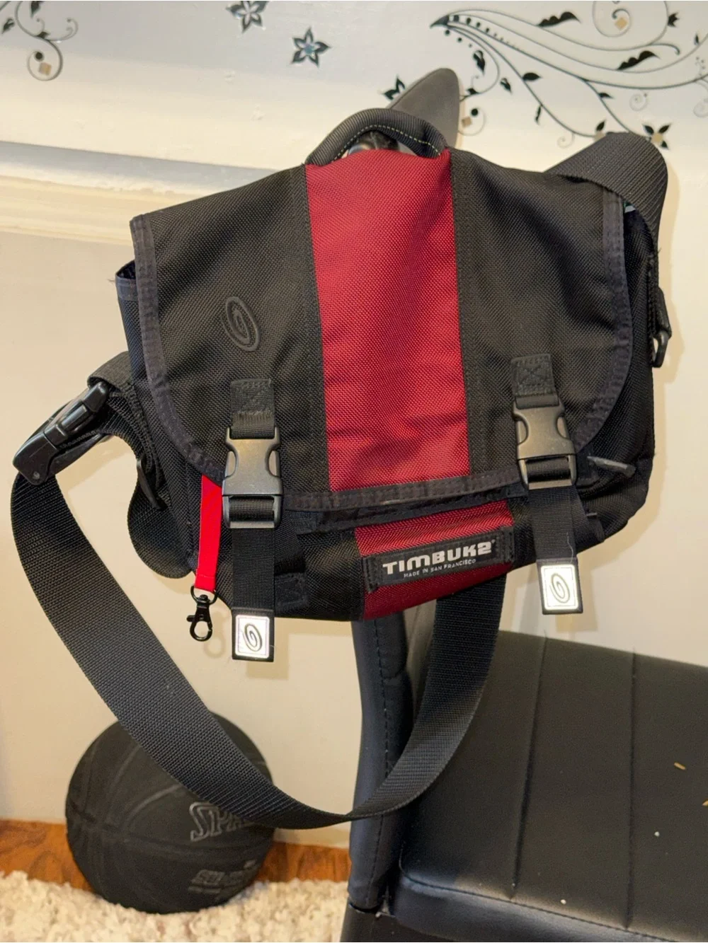 Timbuk2 Messenger Bag Red/Blk Large Laptop Commuter Crossbody NWT travel